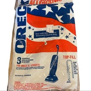 Oreck XL Type CC Vacuum Cleaner Bags CCPK8DW Hypo-Allergenic Pack of 8